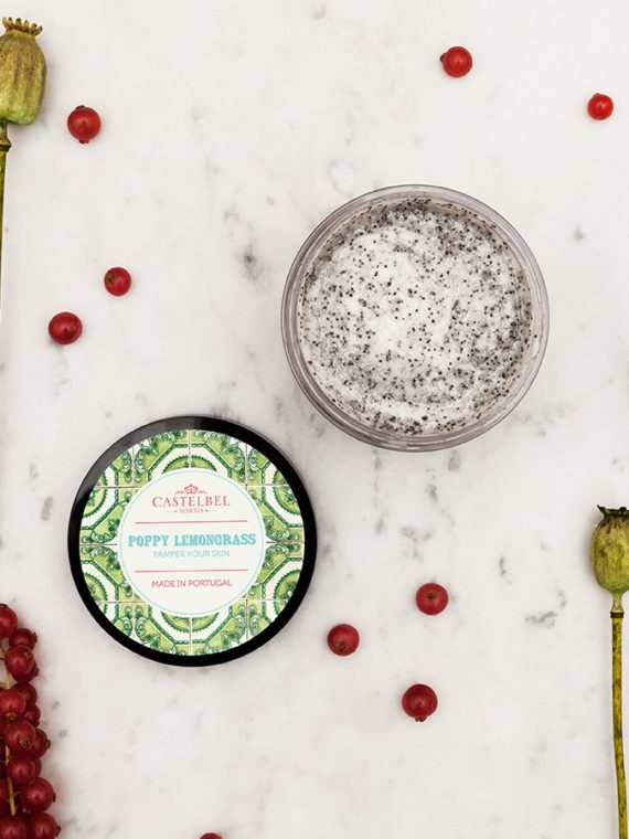 Castelbel Smoothie Poppy Lemongrass 300g Body Scrub