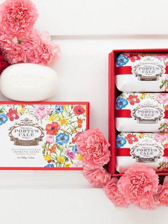 Portus Cale Blooming Garden Soap Set 3X150g