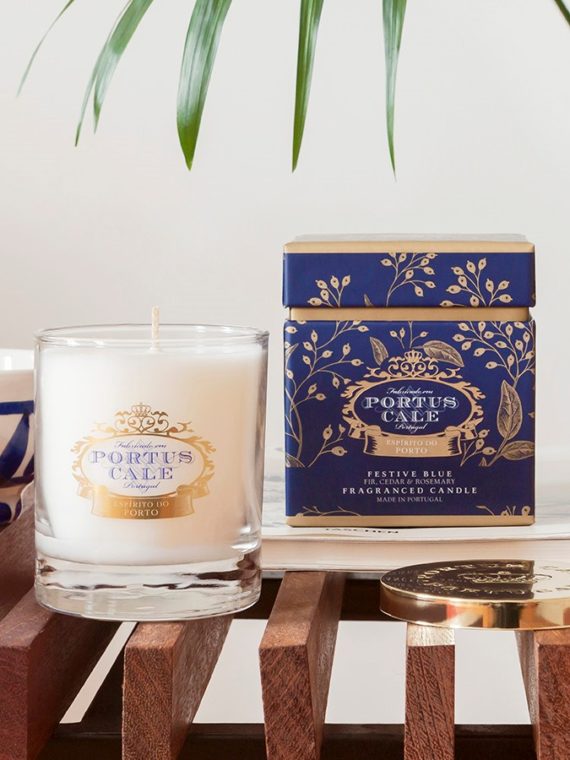 Portus Cale Festive Blue Clear Aromatic Candle