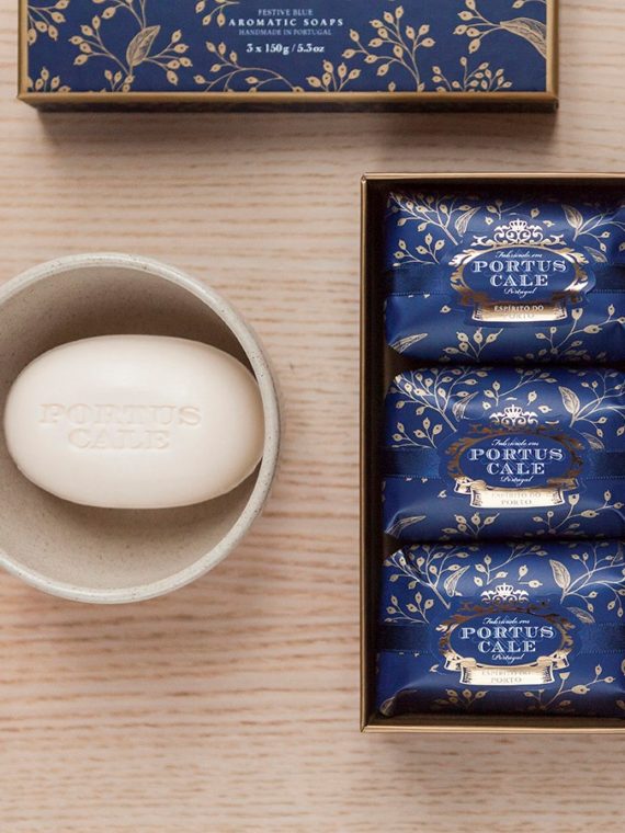 Portus Cale Festive Blue Soap Set