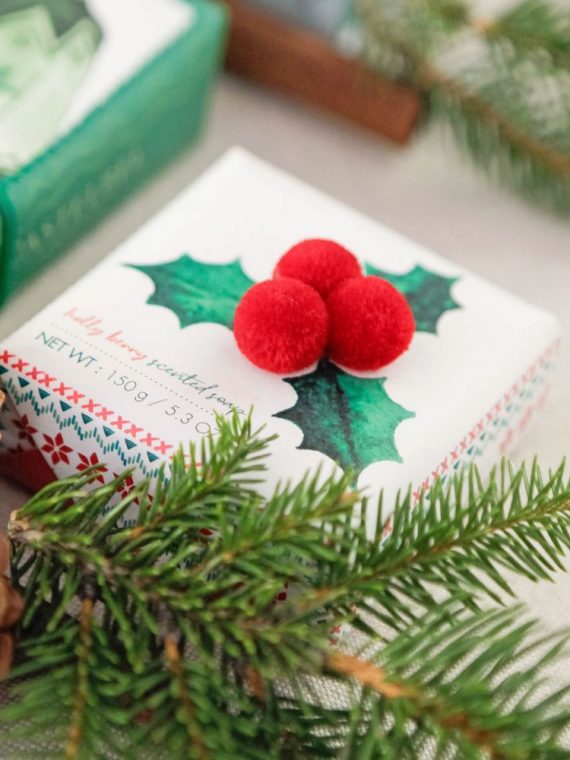 Castelbel Pom-Pom Holly Berry 150g Soap